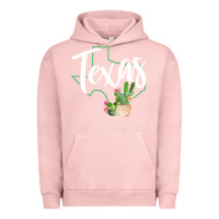 Pigment Salmon texas state map pride cactus vintage texas sweatshirt Urban Hoodie - linhVisuals
