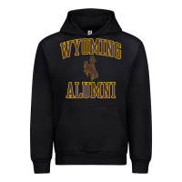 Black wyoming cowboys apparel alumni classic arch long sleeve t shirt Urban Hoodie - linhVisuals