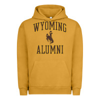 Pigment Peanut Butter wyoming cowboys apparel alumni classic arch long sleeve t shirt Urban Hoodie - linhVisuals