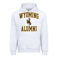 White wyoming cowboys apparel alumni classic arch long sleeve t shirt Urban Hoodie - linhVisuals