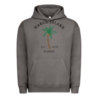 Pigment Tornado womens marco island florida colorful palm tree retro novelty art v nec Urban Hoodie - linhVisuals