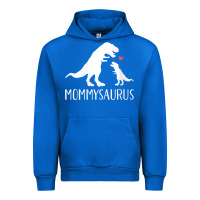 Cobalt womens mommysaurus mom and baby dinosaur v neck t shirt Urban Hoodie - linhVisuals