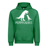 Emerald womens mommysaurus mom and baby dinosaur v neck t shirt Urban Hoodie - linhVisuals