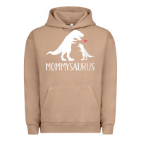 Pigment Burro womens mommysaurus mom and baby dinosaur v neck t shirt Urban Hoodie - linhVisuals