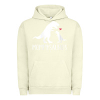 Pigment Pistachio womens mommysaurus mom and baby dinosaur v neck t shirt Urban Hoodie - linhVisuals