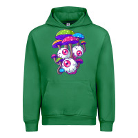 Emerald psychedelic mushroom hippie magic fungus shrooms trance rave t shirt Urban Hoodie - linhVisuals