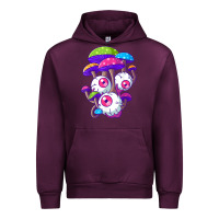 Mauve Wine psychedelic mushroom hippie magic fungus shrooms trance rave t shirt Urban Hoodie - linhVisuals
