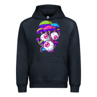 Navy psychedelic mushroom hippie magic fungus shrooms trance rave t shirt Urban Hoodie - linhVisuals