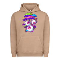Pigment Burro psychedelic mushroom hippie magic fungus shrooms trance rave t shirt Urban Hoodie - linhVisuals