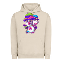 Pigment French Oak psychedelic mushroom hippie magic fungus shrooms trance rave t shirt Urban Hoodie - linhVisuals