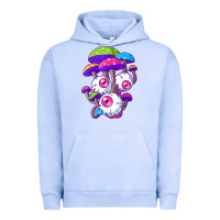 Pigment Grape Ice psychedelic mushroom hippie magic fungus shrooms trance rave t shirt Urban Hoodie - linhVisuals