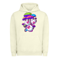 Pigment Pistachio psychedelic mushroom hippie magic fungus shrooms trance rave t shirt Urban Hoodie - linhVisuals