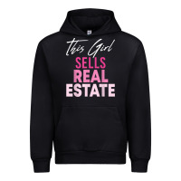 Black this girl sells real estate realtor real estate agent broker t shirt Urban Hoodie - linhVisuals