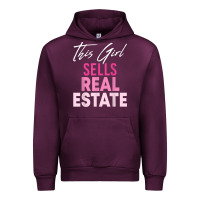 Mauve Wine this girl sells real estate realtor real estate agent broker t shirt Urban Hoodie - linhVisuals