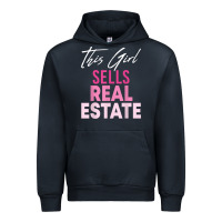 Navy this girl sells real estate realtor real estate agent broker t shirt Urban Hoodie - linhVisuals