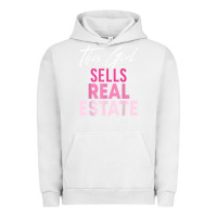 Pigment Lunar Rock this girl sells real estate realtor real estate agent broker t shirt Urban Hoodie - linhVisuals