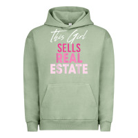 Pigment Oil Green this girl sells real estate realtor real estate agent broker t shirt Urban Hoodie - linhVisuals