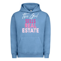 Pigment Pebble Blue this girl sells real estate realtor real estate agent broker t shirt Urban Hoodie - linhVisuals