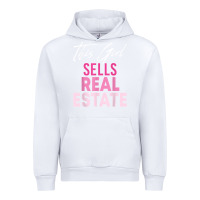 White this girl sells real estate realtor real estate agent broker t shirt Urban Hoodie - linhVisuals