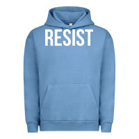 Pigment Pebble Blue resist mens Urban Hoodie - linhVisuals