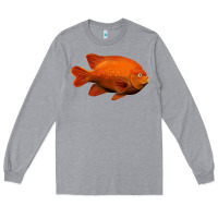 Heather Grey California Garibaldi Fish Long Sleeve Tee - RanaPortraitStore