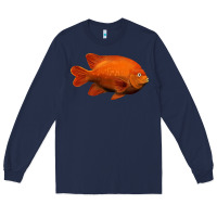 Navy California Garibaldi Fish Long Sleeve Tee - RanaPortraitStore