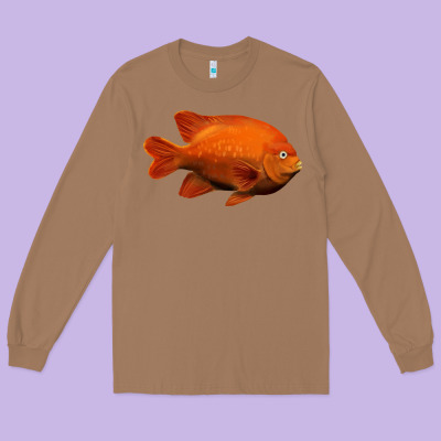 California Garibaldi Fish Long Sleeve Tee Designed By Ranaportraitstore