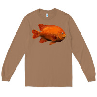 Toasted Coconut California Garibaldi Fish Long Sleeve Tee - RanaPortraitStore