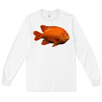 White California Garibaldi Fish Long Sleeve Tee - RanaPortraitStore