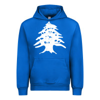Cobalt retro lebanon cedar lebanese Urban Hoodie - linhVisuals
