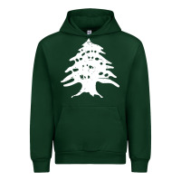 Forest Green retro lebanon cedar lebanese Urban Hoodie - linhVisuals