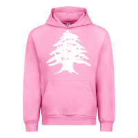 Fuchsia Pink retro lebanon cedar lebanese Urban Hoodie - linhVisuals