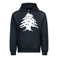 Navy retro lebanon cedar lebanese Urban Hoodie - linhVisuals