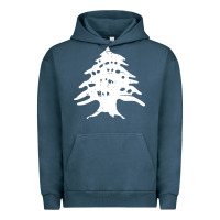 Pigment Midnight Navy retro lebanon cedar lebanese Urban Hoodie - linhVisuals