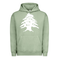 Pigment Oil Green retro lebanon cedar lebanese Urban Hoodie - linhVisuals