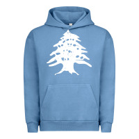 Pigment Pebble Blue retro lebanon cedar lebanese Urban Hoodie - linhVisuals