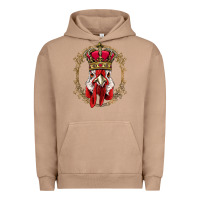 Pigment Burro chicken chick king chicken wearing crown queen chicken animal 228 roos Urban Hoodie - linhVisuals