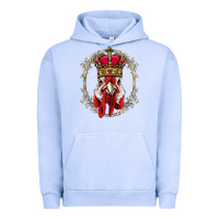 Pigment Grape Ice chicken chick king chicken wearing crown queen chicken animal 228 roos Urban Hoodie - linhVisuals