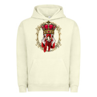 Pigment Pistachio chicken chick king chicken wearing crown queen chicken animal 228 roos Urban Hoodie - linhVisuals