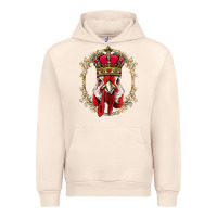 Sandshell chicken chick king chicken wearing crown queen chicken animal 228 roos Urban Hoodie - linhVisuals