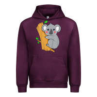Mauve Wine kids cute koala bear   for children kids koala bear Urban Hoodie - linhVisuals