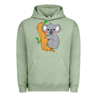 Pigment Oil Green kids cute koala bear   for children kids koala bear Urban Hoodie - linhVisuals