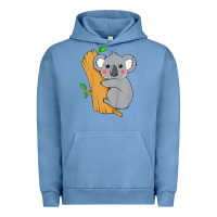 Pigment Pebble Blue kids cute koala bear   for children kids koala bear Urban Hoodie - linhVisuals