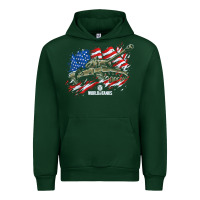 Forest Green world of tanks veterans day collection (t26e3 eagle 7) t shirt Urban Hoodie - linhVisuals
