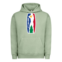 Pigment Oil Green basketball africa league Urban Hoodie - linhVisuals