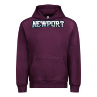 Mauve Wine Newport School Urban Hoodie - linhVisuals
