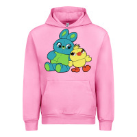 Fuchsia Pink bunny and ducky Urban Hoodie - linhVisuals