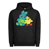 Pigment Black bunny and ducky Urban Hoodie - linhVisuals