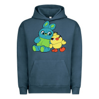 Pigment Midnight Navy bunny and ducky Urban Hoodie - linhVisuals