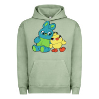 Pigment Oil Green bunny and ducky Urban Hoodie - linhVisuals
